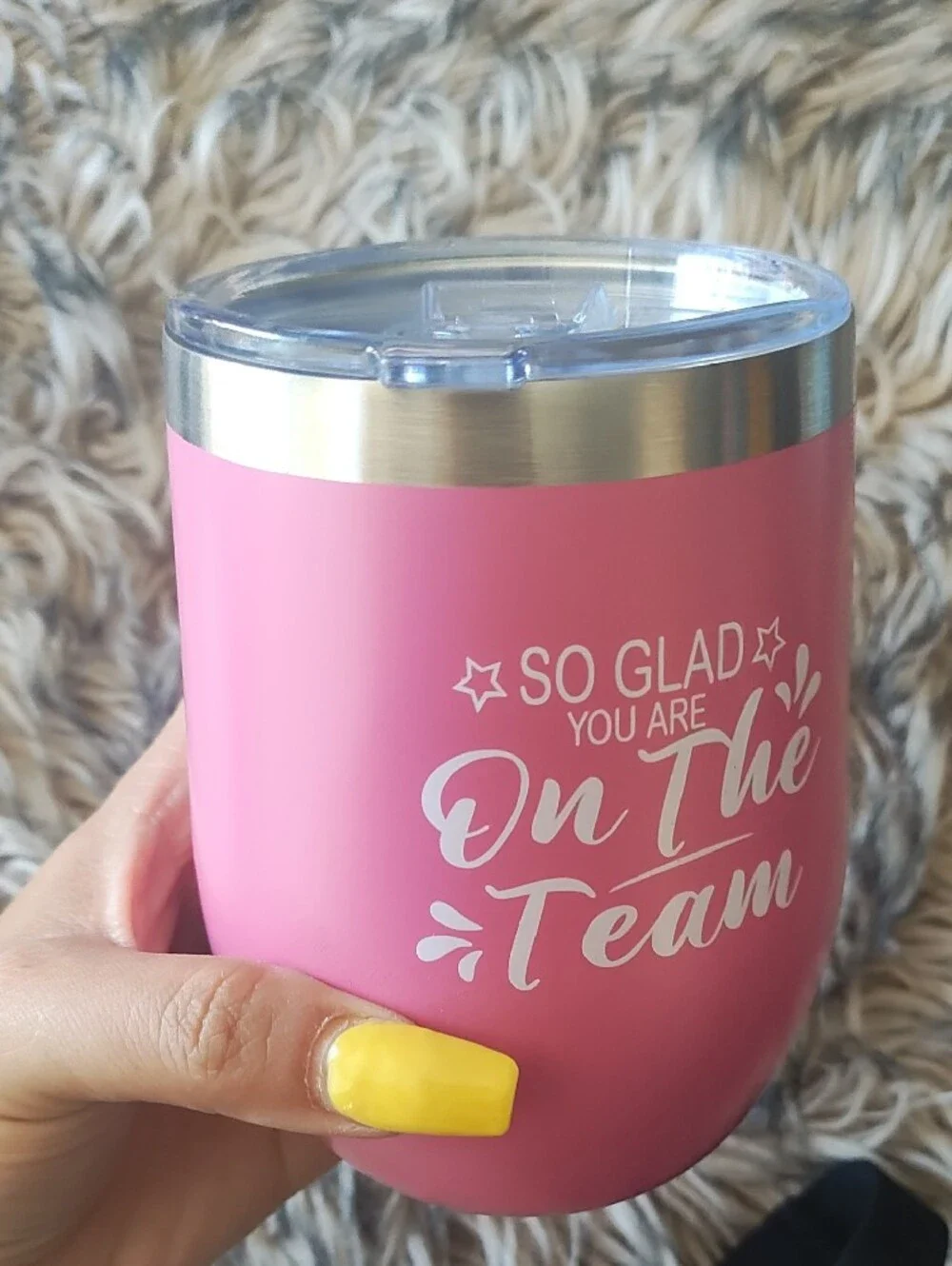 Pink Insulated Tumbler - So Glad You Are On The Team